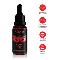 Stimulační olej Orgie Orgasm Drops Kissable 30 ml