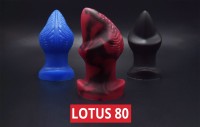 Topped Toys Lotus Butt Plug 80 Obsidian