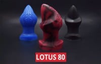 Topped Toys Lotus Butt Plug 80 Forge Red