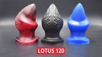 Topped Toys Lotus Butt Plug 120 Obsidian