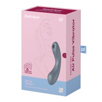 Satisfyer Curvy Trinity 1 Air Pulse Vibrator Bluegrey