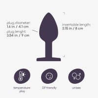 Crushious Bijou Anal Jewel Plug Large Blue
