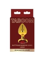 Taboom Butt Plug with Diamond Jewel Large