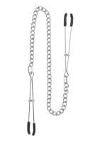Taboom Tweezers with Chain Silver