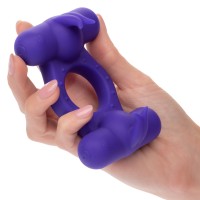 Vibračný erekčný krúžok CalExotics Silicone Rechargeable Triple Orgasm Enhancer