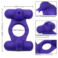 Vibrační erekční kroužek CalExotics Silicone Rechargeable Triple Orgasm Enhancer