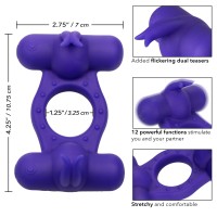 CalExotics Silicone Rechargeable Triple Orgasm Enhancer