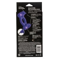 CalExotics Silicone Rechargeable Triple Orgasm Enhancer