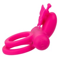 CalExotics Silicone Rechargeable Butterfly Dual Ring