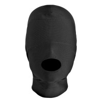 Slave4master Disguise Open Mouth Hood with Padded Blindfold