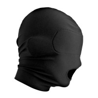 Slave4master Disguise Open Mouth Hood with Padded Blindfold