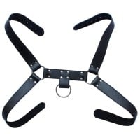 Kožený postroj Slave4master Leather Upper Body Male Harness