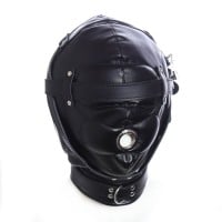 Slave4master Blindfolded Hood With Mouth Hole