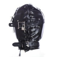 Slave4master Blindfolded Hood With Mouth Hole