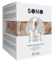 Sono No.48 Cockring with Ball Strap Translucent