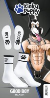 Kinky Puppy Good Boy Socks Red