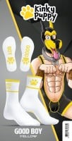 Kinky Puppy Good Boy Socks Yellow