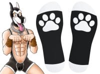 Kinky Puppy Good Boy Big Socks Black