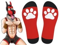 Ponožky Kinky Puppy Good Boy Big červené