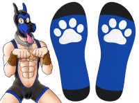 Kinky Puppy Good Boy Big Socks Black