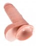 Realistické dildo so semenníkmi King Cock 7″