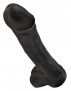 King Cock 13″ Black Realistic Dildo with Balls