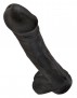 Realistické dildo s varlaty King Cock 13″ černé