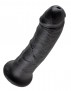 Realistické dildo King Cock 8″ čierne