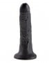 King Cock 7″ Black Realistic Dildo