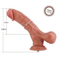 Dildo so semenníkmi Hismith HSA128