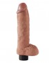 Vibrační dildo s varlaty King Cock 10″ Tan