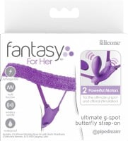 Vibrátor do kalhotek Fantasy for Her Ultimate G-Spot Butterfly Strap-on