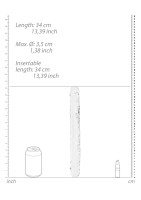 RealRock Realistic Double Dong 13″ Clear