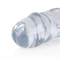 Gelové dildo RealRock Realistic Double Dong 18″ průhledné