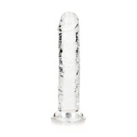 Gelové dildo RealRock Crystal Clear Realistic 6″ průhledné