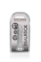 RealRock Crystal Clear Realistic 6″ Jelly Dildo Purple