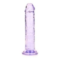 Gelové dildo RealRock Crystal Clear Realistic 6″ průhledné