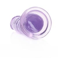 RealRock Crystal Clear Realistic 6″ Jelly Dildo Purple