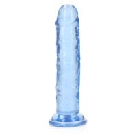 Gelové dildo RealRock Crystal Clear Realistic 6″ průhledné