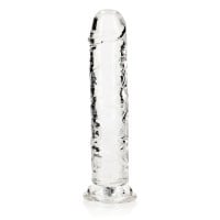 Gelové dildo RealRock Crystal Clear Realistic 8″ průhledné