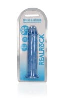 Gélové dildo RealRock Crystal Clear Realistic 8″ ružové