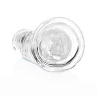 Gélové dildo RealRock Crystal Clear Realistic 7″ priehľadné