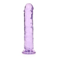 Gelové dildo RealRock Crystal Clear Realistic 7″ průhledné