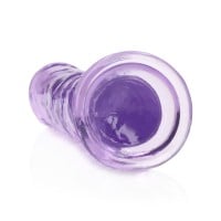 Gelové dildo RealRock Crystal Clear Realistic 7″ průhledné