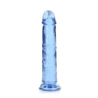 Gelové dildo RealRock Crystal Clear Realistic 7″ růžové