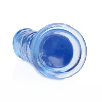 RealRock Crystal Clear Realistic 7″ Jelly Dildo Blue