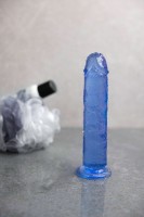 RealRock Crystal Clear Realistic 7″ Jelly Dildo Clear