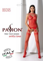 Bodystocking Passion BS095 červené