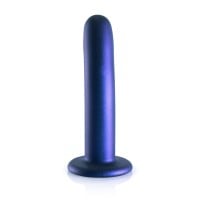 Ouch! Smooth Silicone G-Spot Dildo 6" Blue