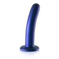 Ouch! Smooth Silicone G-Spot Dildo 6" Blue